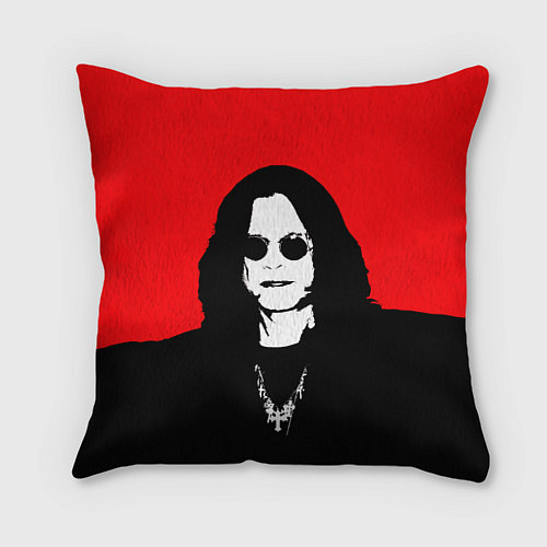 Подушка квадратная OZZY OSBOURNE ОЗЗИ ОСБОРН / 3D-принт – фото 1