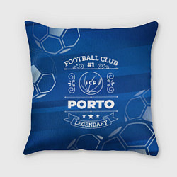 Подушка квадратная Porto - Football Club Number 1, цвет: 3D-принт