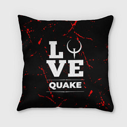 Подушка квадратная Quake Love Классика, цвет: 3D-принт