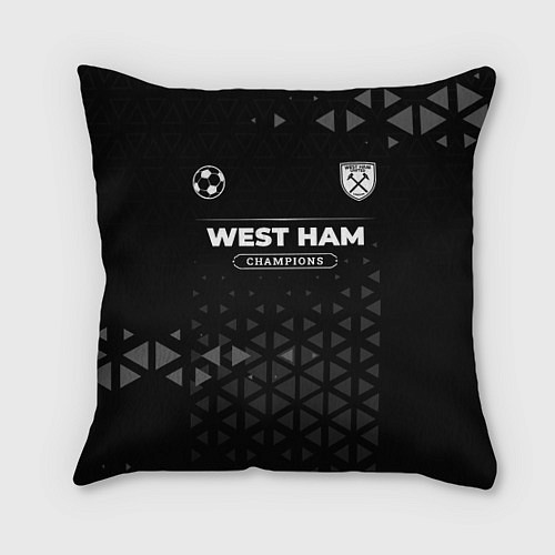 Подушка квадратная West Ham Champions Uniform / 3D-принт – фото 1