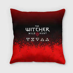 Подушка квадратная Witcher blood