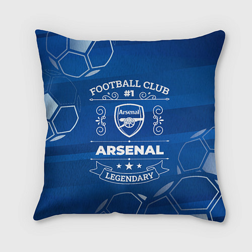 Подушка квадратная Arsenal FC 1 / 3D-принт – фото 1