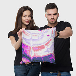 Подушка квадратная Тай-дай Абстракция Tie-Dye, цвет: 3D-принт — фото 2