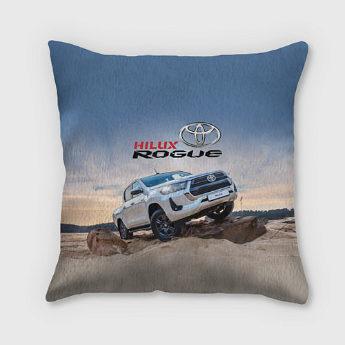 Подушка квадратная Toyota Hilux Rogue Off-road vehicle Тойота - прохо / 3D-принт – фото 1