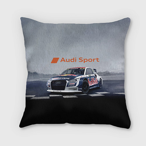 Подушка квадратная Ауди Спорт Гоночная команда Audi sport Racing team / 3D-принт – фото 1
