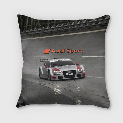 Подушка квадратная Audi Sport Racing Team Short Track Car Racing Авто / 3D-принт – фото 1