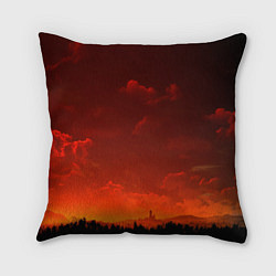 Подушка квадратная Облака перед восходом солнца, цвет: 3D-принт