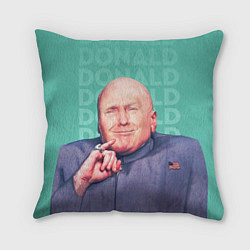 Подушка квадратная Дональд Трамп, Доктор Зло, цвет: 3D-принт