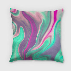 Подушка квадратная Digital Wave, цвет: 3D-принт