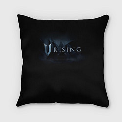 Подушка квадратная Logo V Rising, цвет: 3D-принт