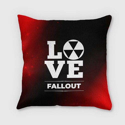 Подушка квадратная Fallout Love Классика / 3D-принт – фото 1