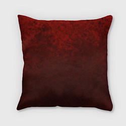 Подушка квадратная Мраморный красно-черный градиент, цвет: 3D-принт