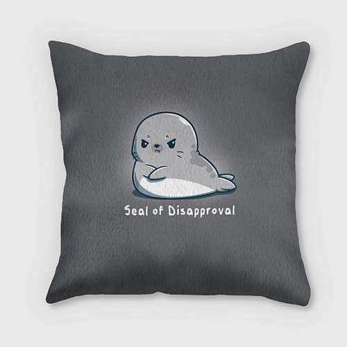 Подушка квадратная Seal of Disapproval / 3D-принт – фото 1