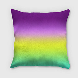 Подушка квадратная Multicolored Ombre gradient