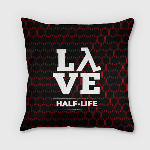 Подушка квадратная Half-Life Love Классика / 3D-принт – фото 1