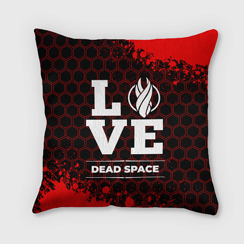 Подушка квадратная Dead Space Love Классика / 3D-принт – фото 1