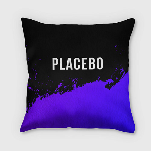 Подушка квадратная Placebo Purple Grunge / 3D-принт – фото 1