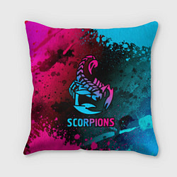 Подушка квадратная Scorpions Neon Gradient