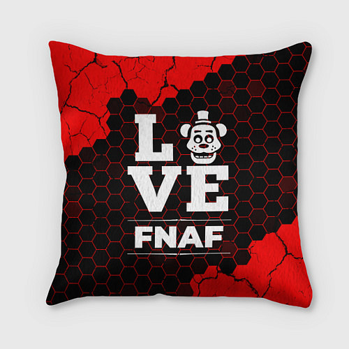 Подушка квадратная FNAF Love Классика / 3D-принт – фото 1