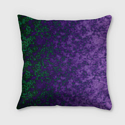 Подушка квадратная Marble texture purple green color