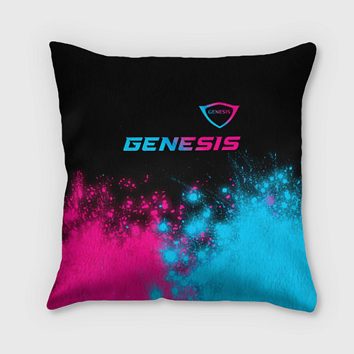 Подушка квадратная Genesis Neon Gradient / 3D-принт – фото 1