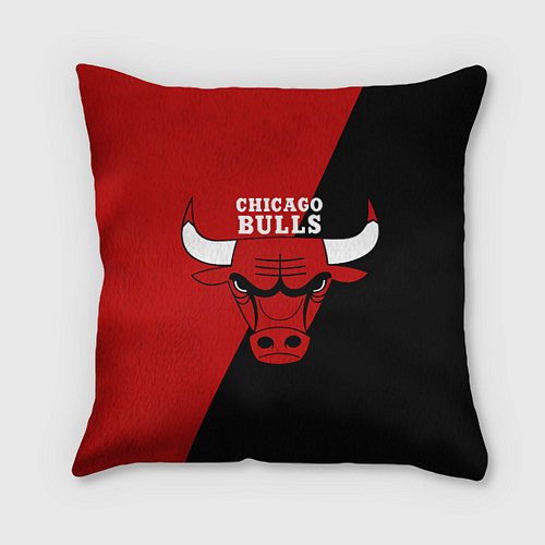 Подушка квадратная Chicago Bulls NBA / 3D-принт – фото 1