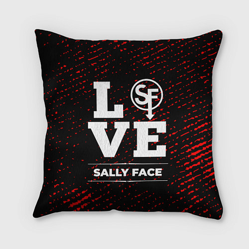 Подушка квадратная Sally Face Love Классика / 3D-принт – фото 1