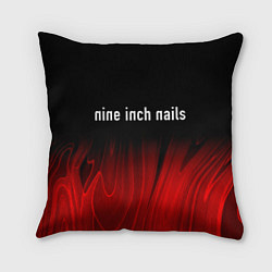 Подушка квадратная Nine Inch Nails Red Plasma, цвет: 3D-принт