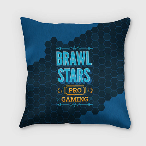 Подушка квадратная Игра Brawl Stars: PRO Gaming / 3D-принт – фото 1