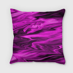Подушка квадратная Розово-пурпурный закат, цвет: 3D-принт