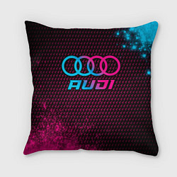 Подушка квадратная Audi - neon gradient