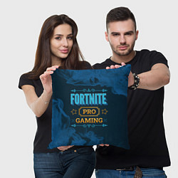 Подушка квадратная Игра Fortnite: PRO Gaming, цвет: 3D-принт — фото 2