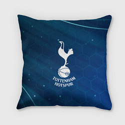 Подушка квадратная Tottenham hotspur Соты абстракция, цвет: 3D-принт