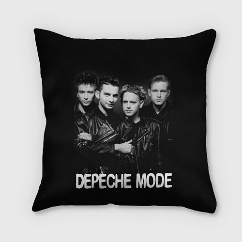 Подушка квадратная Depeche Mode - black & white portrait / 3D-принт – фото 1