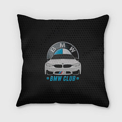 Подушка квадратная BMW club carbon, цвет: 3D-принт