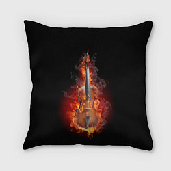 Подушка квадратная Скрипка в огне, цвет: 3D-принт
