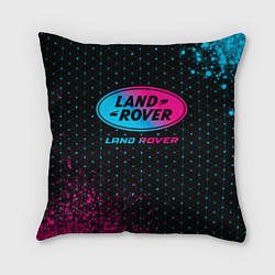 Подушка квадратная Land Rover - neon gradient