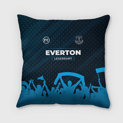 Подушка квадратная Everton legendary форма фанатов / 3D-принт – фото 1