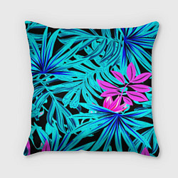 Подушка квадратная Palm branches, цвет: 3D-принт