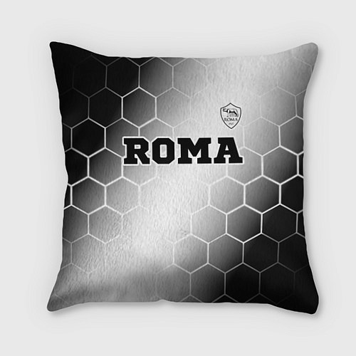 Подушка квадратная Roma sport на светлом фоне: символ сверху / 3D-принт – фото 1