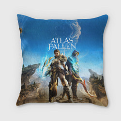 Подушка квадратная Atlas fallen герои, цвет: 3D-принт