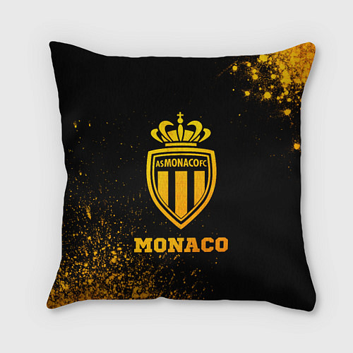 Подушка квадратная Monaco - gold gradient / 3D-принт – фото 1