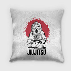 Подушка квадратная Jiu Jitsu red sun, цвет: 3D-принт