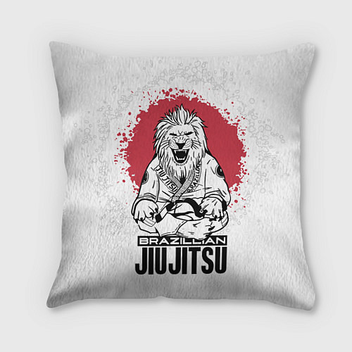 Подушка квадратная Jiu Jitsu red sun / 3D-принт – фото 1