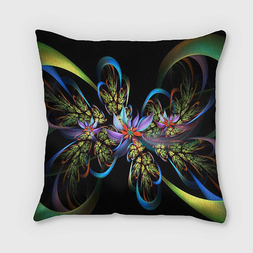 Подушка квадратная Необычный абстрактный узор / 3D-принт – фото 1