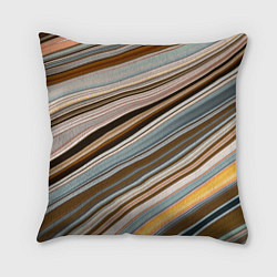 Подушка квадратная Colored wavy lines