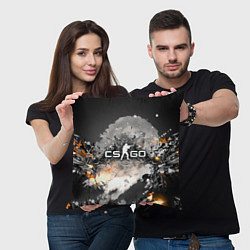 Подушка квадратная CS-GO weapon, цвет: 3D-принт — фото 2