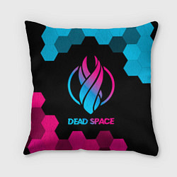 Подушка квадратная Dead Space - neon gradient, цвет: 3D-принт