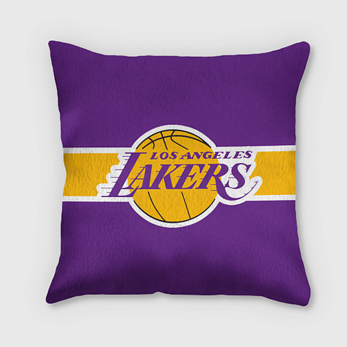 Подушка квадратная LA Lakers NBA / 3D-принт – фото 1