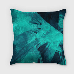 Подушка квадратная Текстура малахита, цвет: 3D-принт